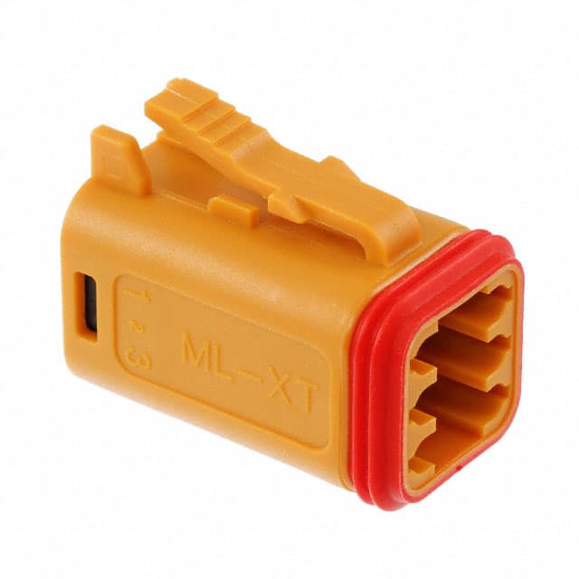0934454208 CONN PLUG HSG 6POS ORANGE