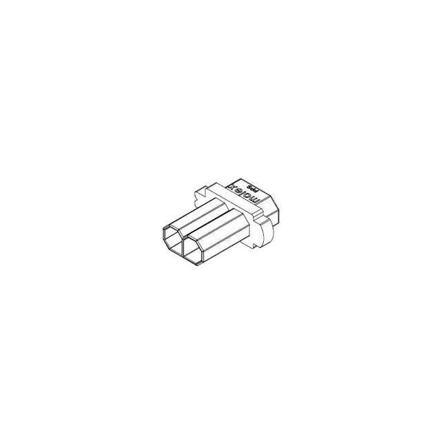 78196-1001 DLP LAMP REC HSG PPS BLK 2CKT