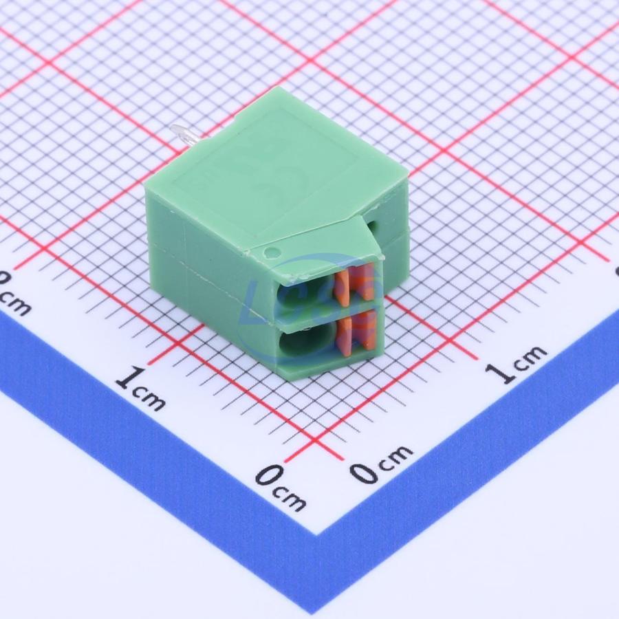 KF250NH-3.5-2P The Kefa Electronics KF250NH-3.5-2P is a terminal block with a 3.5mm pitch and spring clamp termination. It is designed for through-hole mounting.