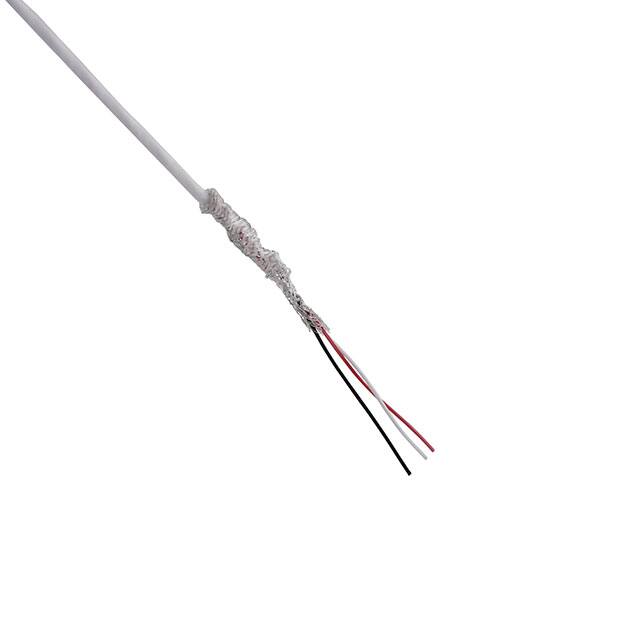 TAU-2619,03-A CABLE 3CON 26AWG WHT SHLD 100'