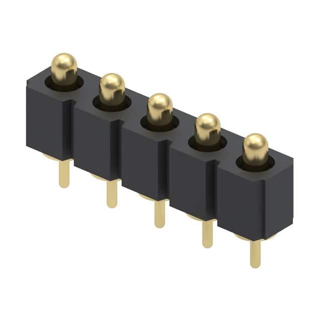 821-22-005-10-001101 CONN SPRING PISTON 5POS PCB