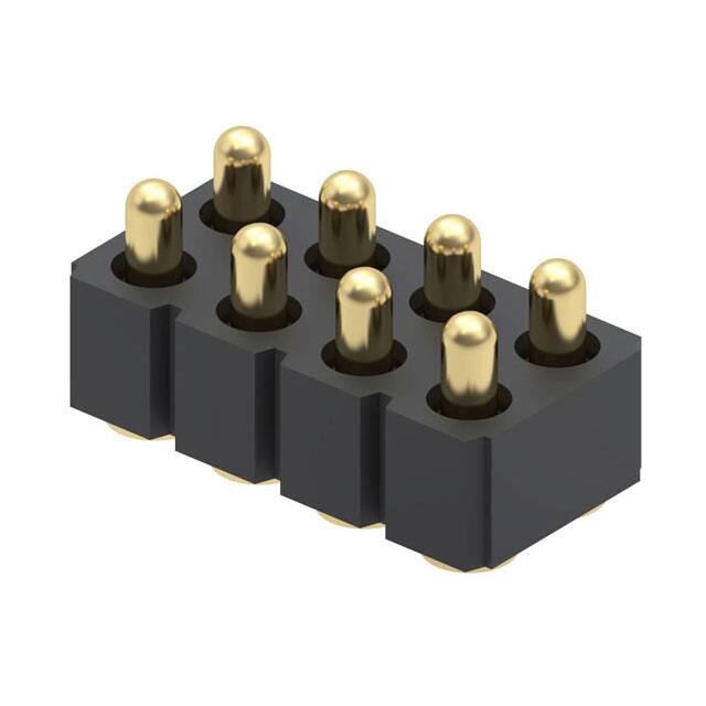 813-22-008-30-002101 CONN SPRING PISTON 8POS SMD