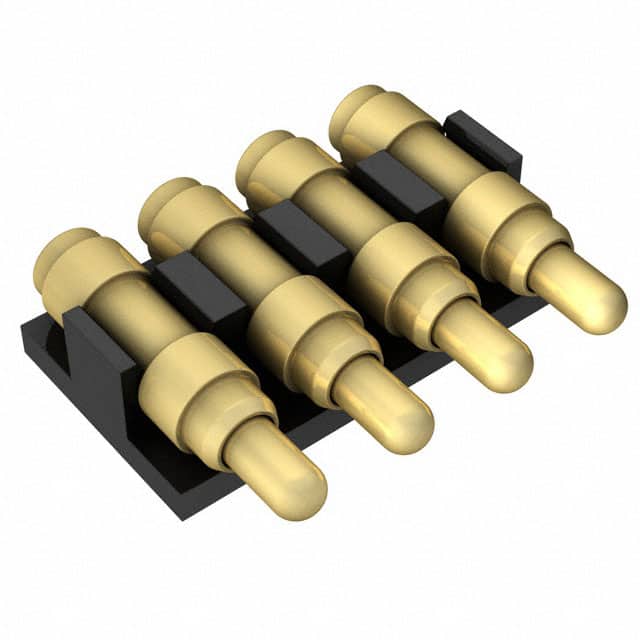 8PM-11-0004-02-260 CONN SPRING PISTON 4POS R/A SMD