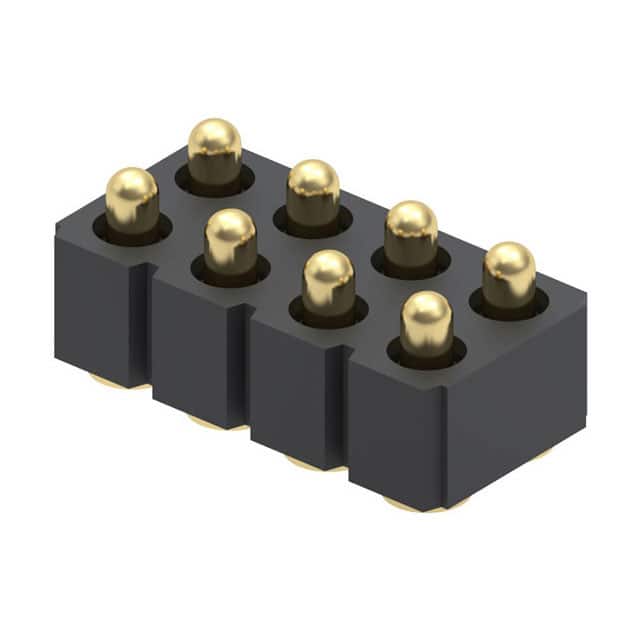 813-22-008-30-001101 CONN SPRING PISTON 8POS SMD