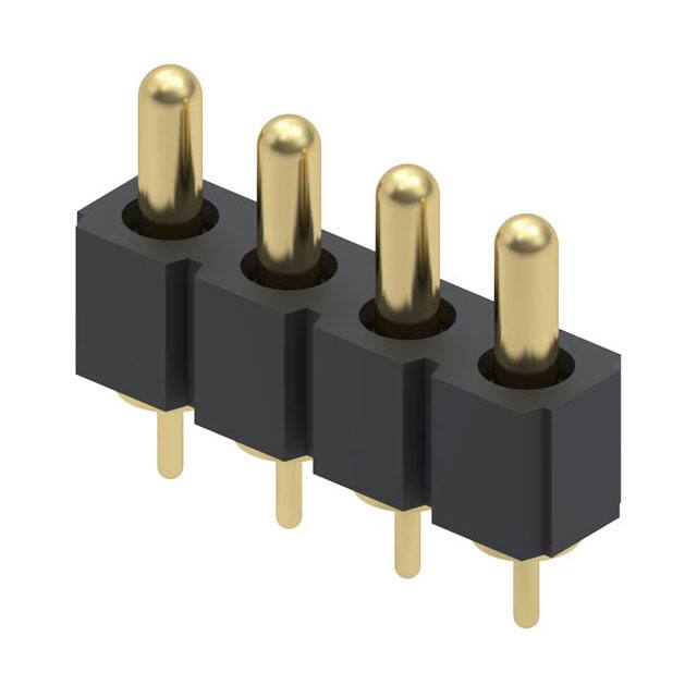 821-22-004-10-004101 CONN SPRING PISTON 4POS PCB