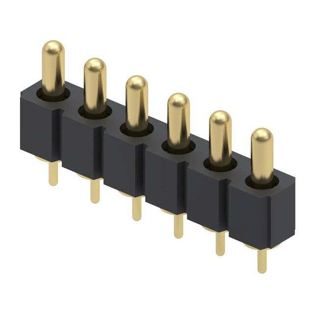 821-22-006-10-004101 CONN SPRING PISTON 6POS PCB