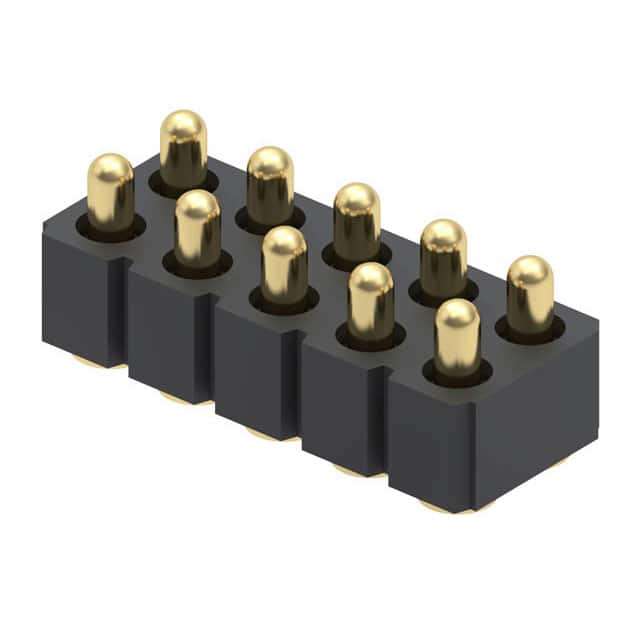 813-22-010-30-002101 CONN SPRING PISTON 10POS SMD