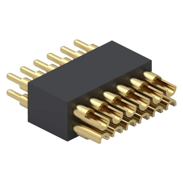 855-22-012-10-003101 CONN SPRING PISTON 12POS SLD PCB