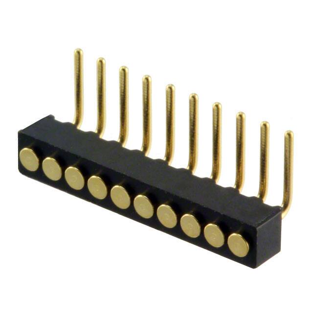 856-10-010-20-001000 CONN SPRING TARGET 10POS R/A PCB