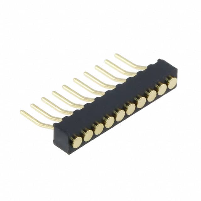 856-10-010-40-001000 CONN SPRING TARGET 10POS R/A SMD