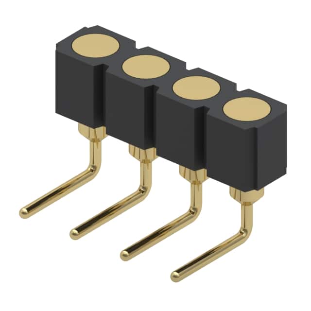 399-10-104-10-008000 CONN SPRING TARGET 4POS R/A PCB