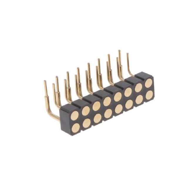 499-10-216-10-008000 CONN SPRING TARGET 16POS R/A PCB