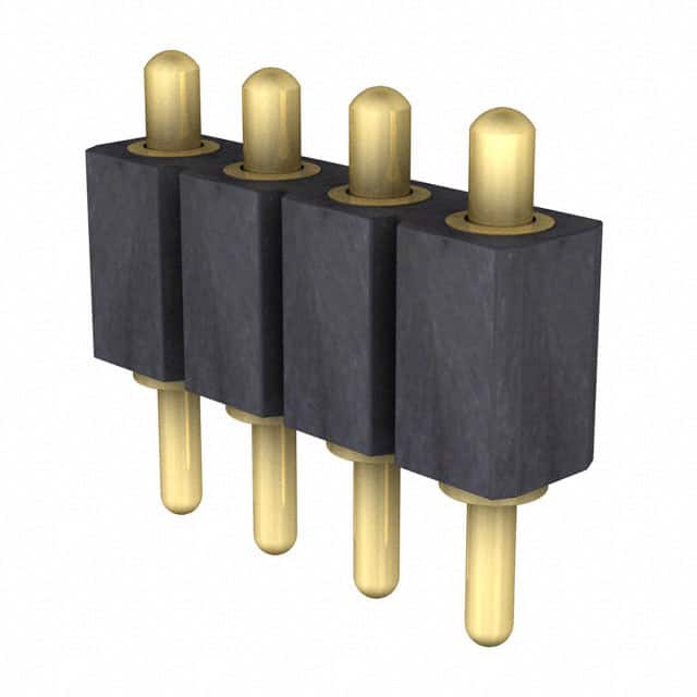 811-S1-004-10-014101 CONN SPRING PISTON 4POS PCB