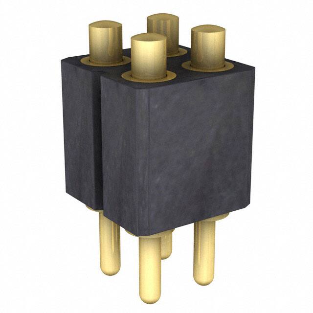 813-S1-004-10-014101 CONN SPRING PISTON 4POS PCB