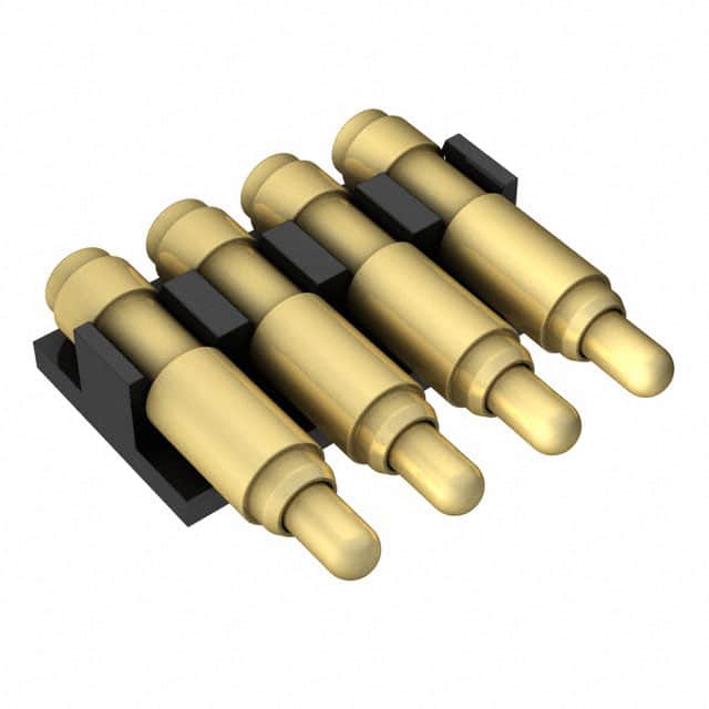 8PM-11-0004-02-131 CONN SPRING PISTON 4POS R/A SMD