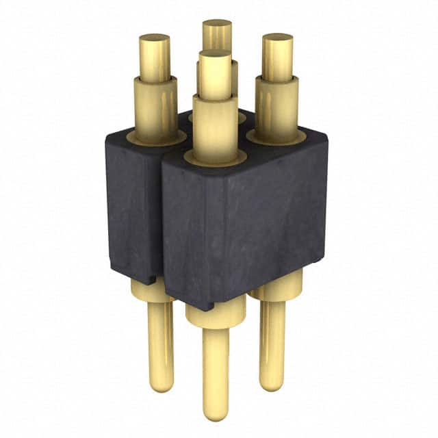813-SS-004-10-474101 CONN SPRING PISTON 4POS PCB