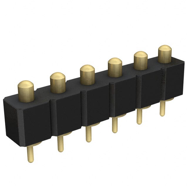821-22-006-10-001101 CONN SPRING PISTON 6POS PCB