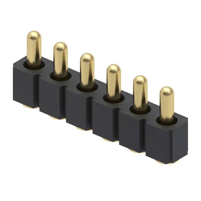 811-22-006-30-004101 CONN SPRING PISTON 6POS SMD