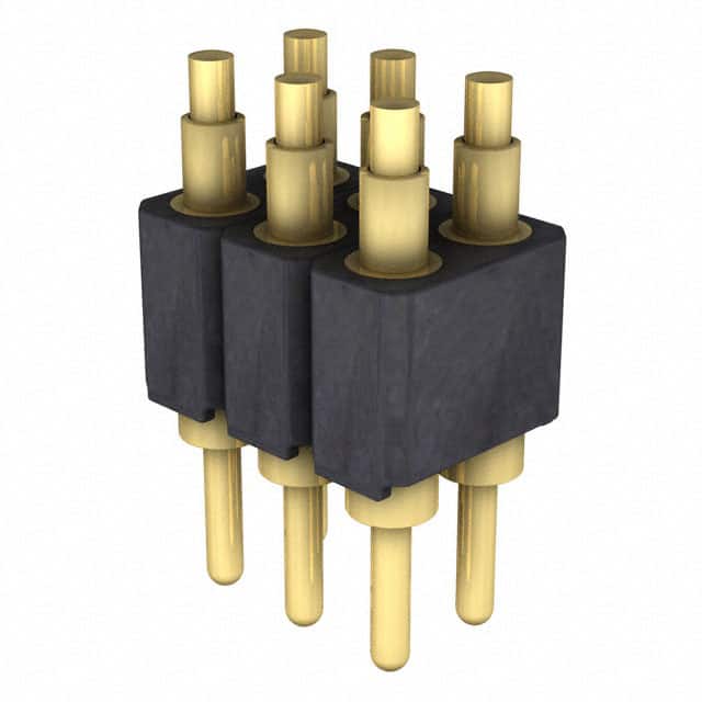 813-SS-006-10-474101 CONN SPRING PISTON 6POS PCB