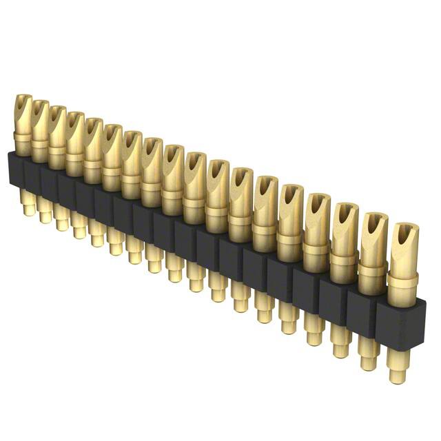 824-22-018-00-001000 CONN SPRING PISTON 18POS SLD PCB