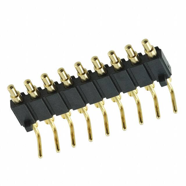 829-22-009-20-001101 CONN SPRING PISTON 9POS R/A PCB