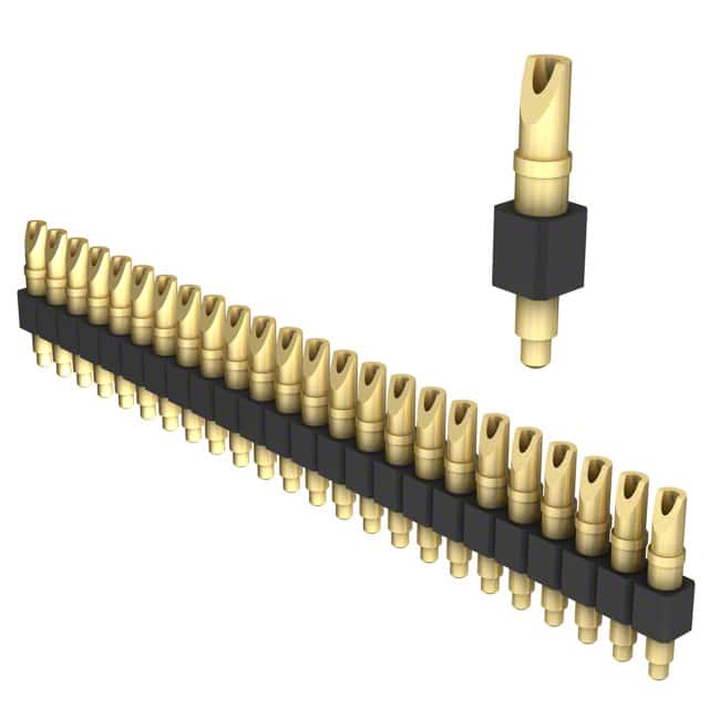 824-22-024-00-001000 CONN SPRING PISTON 24POS SLD PCB