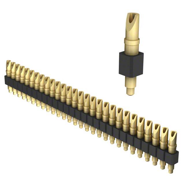 824-22-028-00-001000 CONN SPRING PISTON 28POS SLD PCB