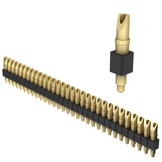 824-22-031-00-001000 CONN SPRING PISTON 31POS SLD PCB