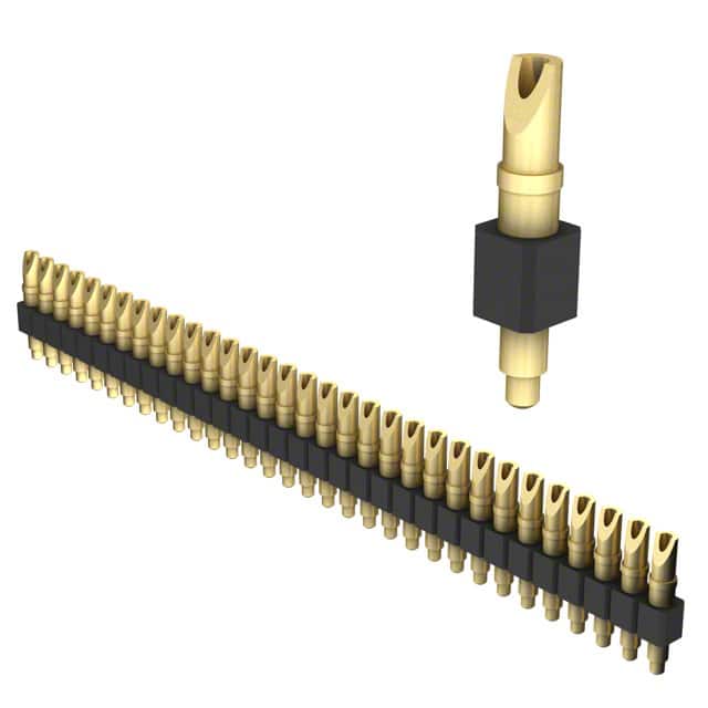 824-22-032-00-001000 CONN SPRING PISTON 32POS SLD PCB