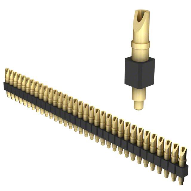 824-22-033-00-001000 CONN SPRING PISTON 33POS SLD PCB