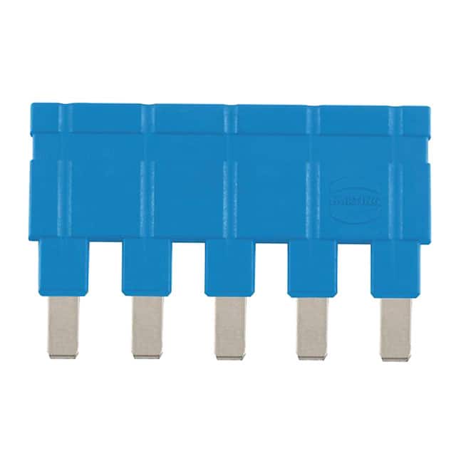 09330009844 JUMPER ACROSS 1X5 BLUE 16A