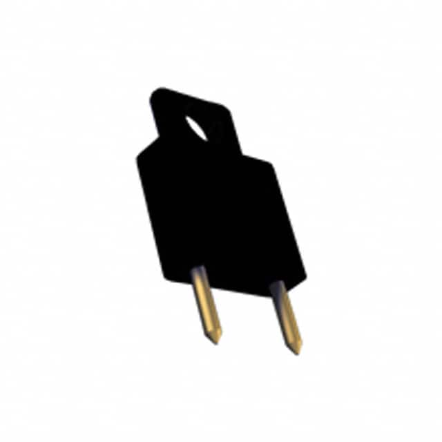 1460B PLUG SHORTING INSULATED BLACK