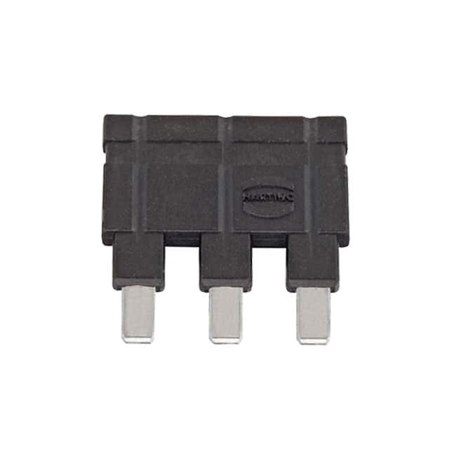 09330009853 JUMPER ACROSS 1X3 BLACK 16A