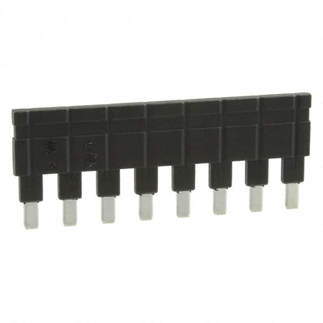 09330009858 JUMPER ACROSS 1X8 BLACK 16A