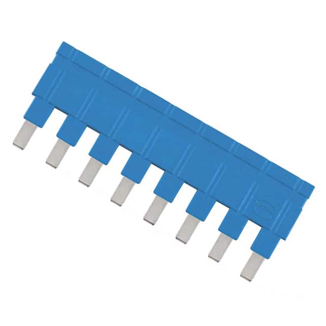 09330009847 JUMPER ACROSS 1X8 BLUE 16A