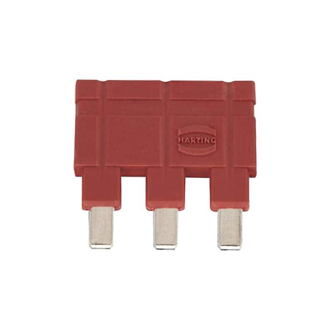09330009831 JUMPER ACROSS 1X3 RED 16A