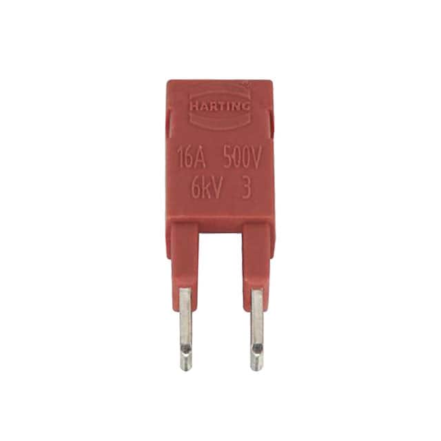 09330009820 JUMPER ACROSS 2X1 RED 16A