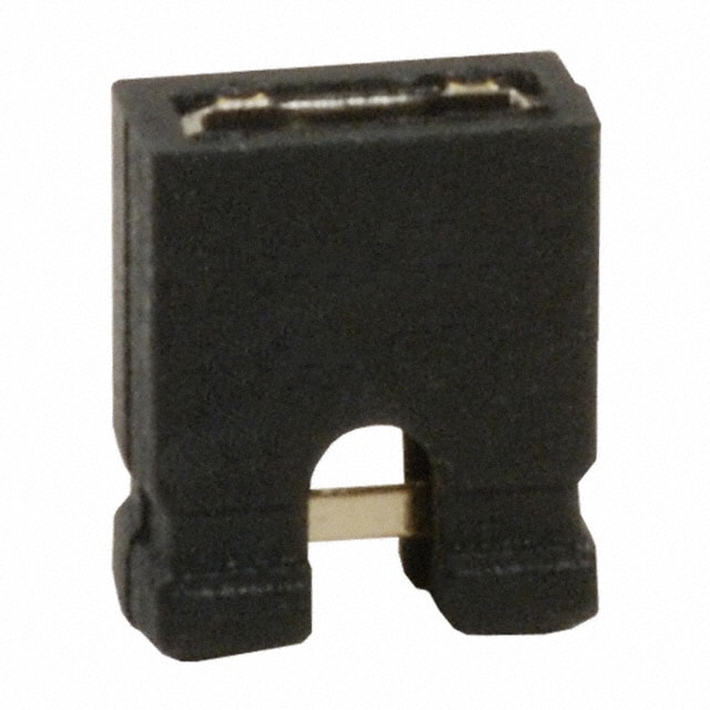 AKSNT-G-BLK JUMPER OPEN TOP .1" GOLD BLACK