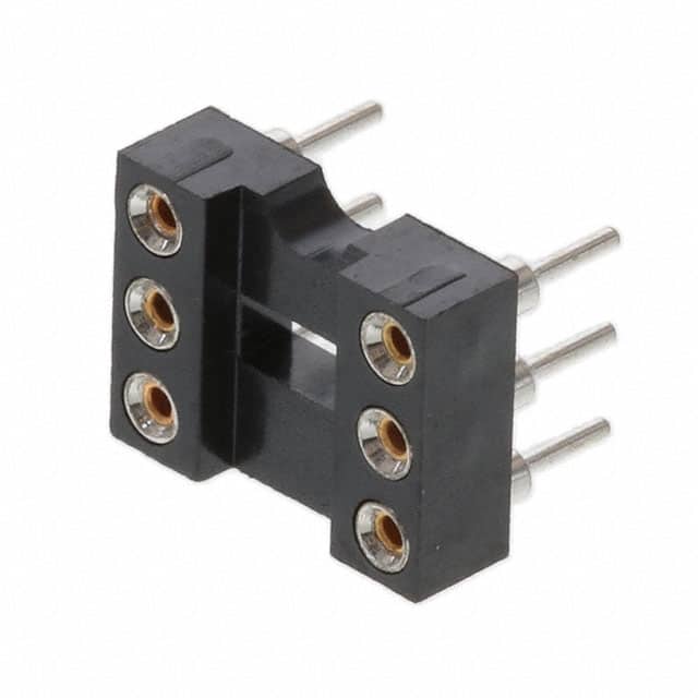 211-1-06-003 CONN IC DIP SOCKET 6POS GOLD