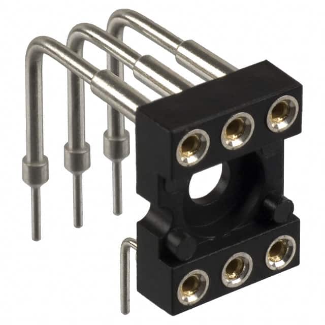 299-93-306-10-001000 CONN IC DIP SOCKET 6POS GOLD