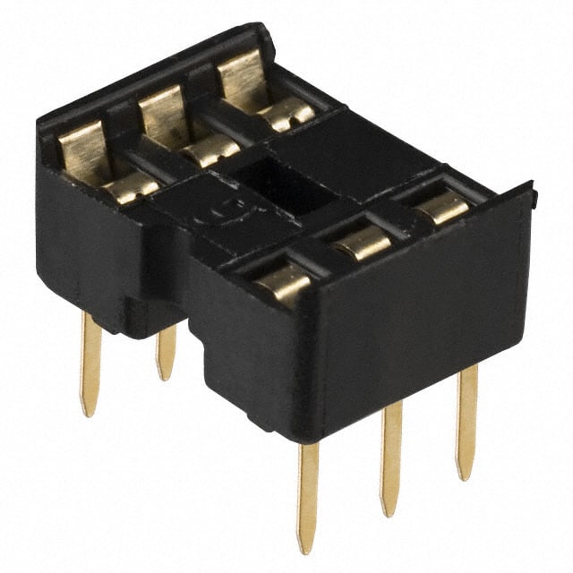 A06-LCG-T CONN IC DIP SOCKET 6POS GOLD