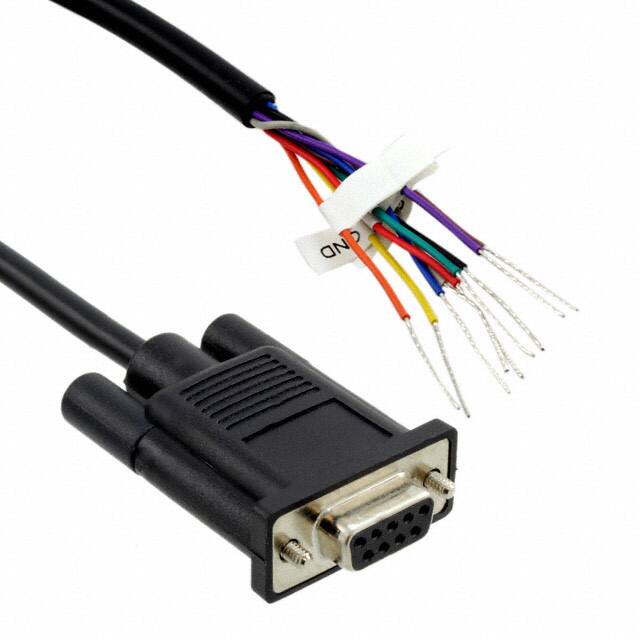 76000724 CABLE ASSY DB09 UNSHLD BLK 1.22M
