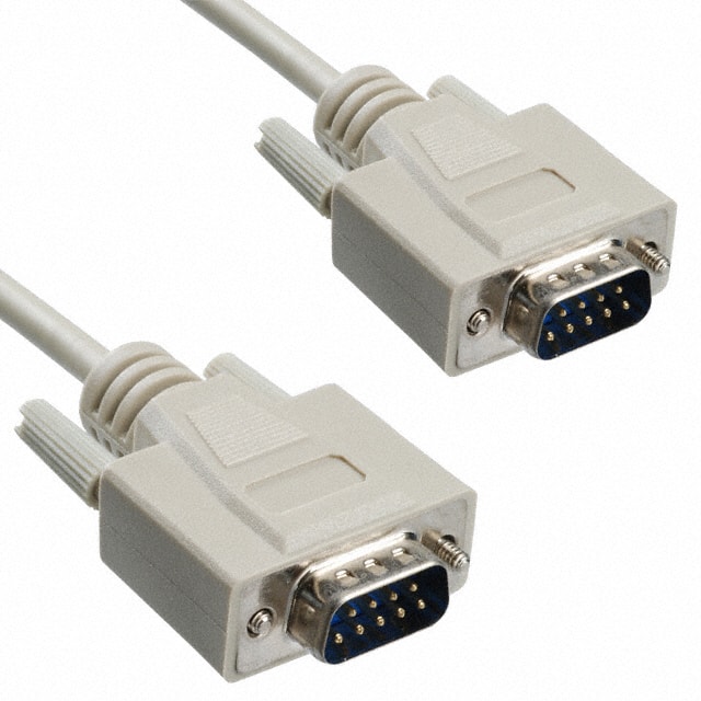 AK129-2 CABLE ASSY DB09 SHLD BEIGE 2M