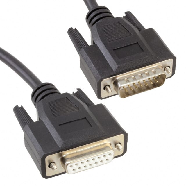 1656262 CABLE ASSY DB15 SHIELDED GRAY 1M