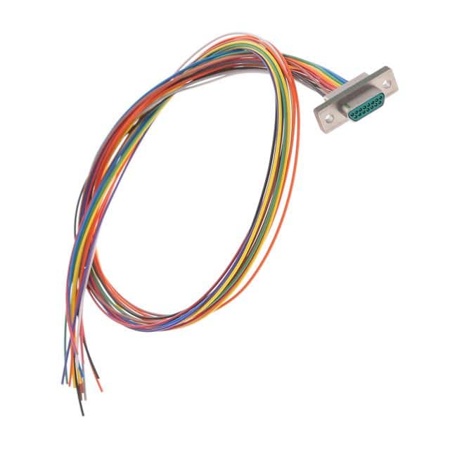 M83513/03-B03N 15 POS PLUG 18" COLR PTFE NI PLT