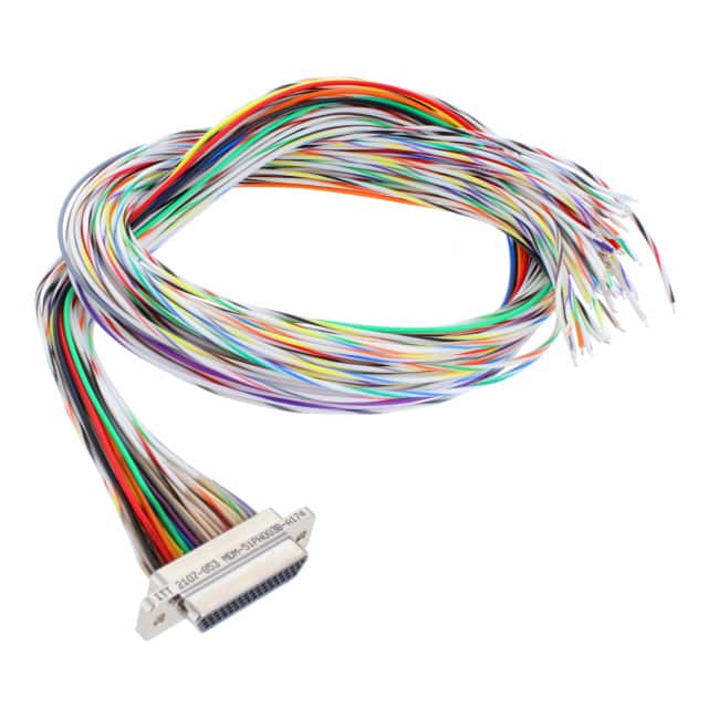 MDM-51PH003B-A174 CABLE ASY D TO WIRE 51P 457.2MM