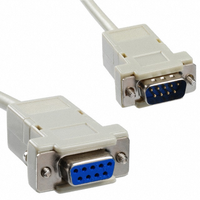AK142-3 CABLE ASSY DB09 SHLD BEIGE 3M