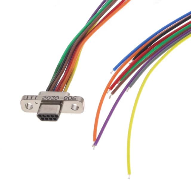 MDLM-9P6PS18B-F222 CONN MICRO-D PLUG 9POS 18IN WIRE
