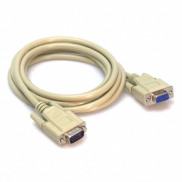 AK322-2 CABLE ASSY HD15 SHLD BEIGE 2M