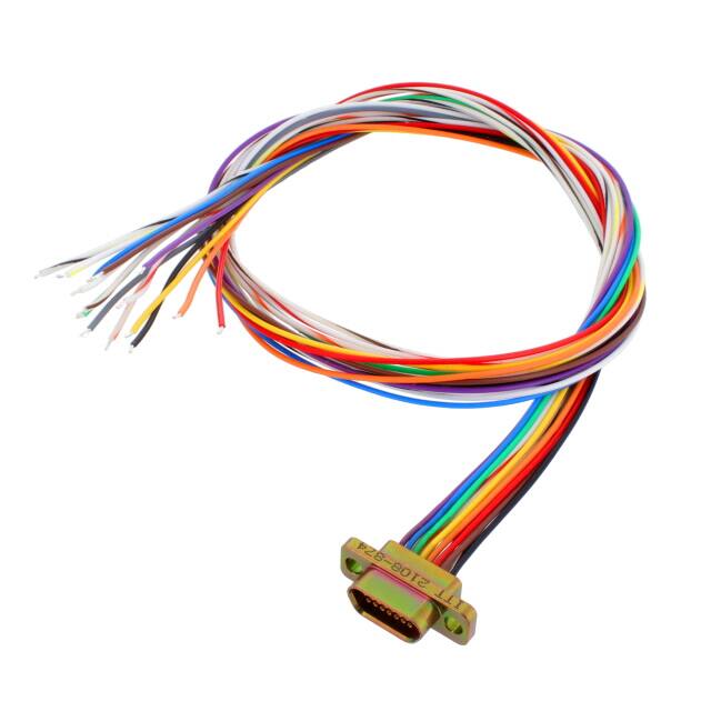 MDM-15SH003A CABLE ASY D TO WIRE 15P 457.2MM